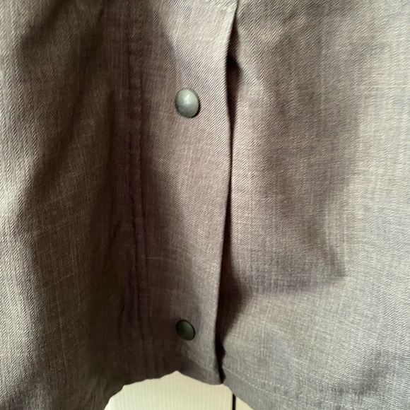 iridēon Gray Heather Herringbone Wind Breaker Utility Equestrian Jacket SZ M - Picture 7 of 11